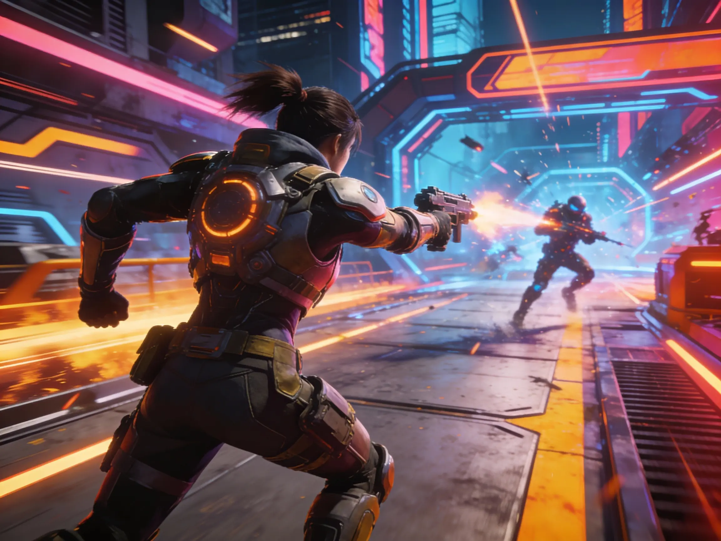 Pojedynek w neonowej uliczce